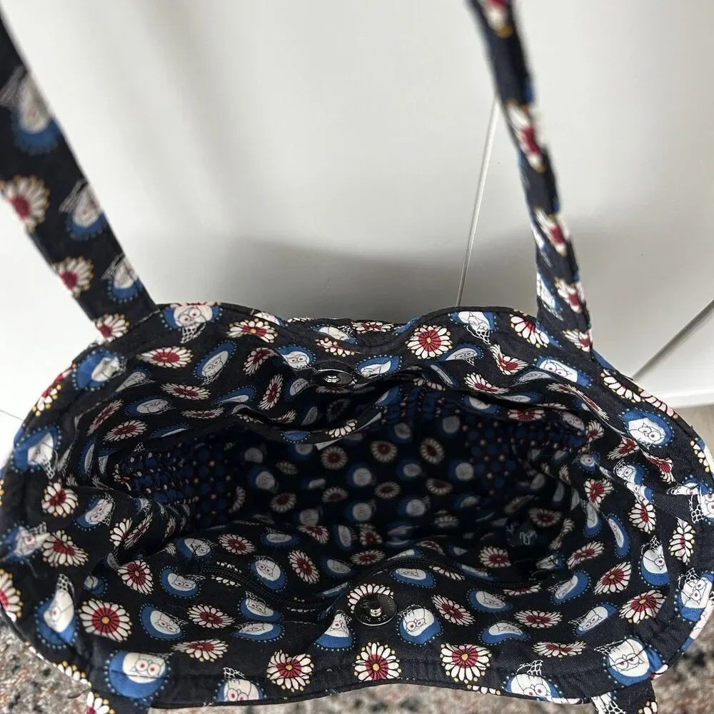 Vera Bradley Handbag Night Owl Pattern Tote Bag Pockets Classic Bag